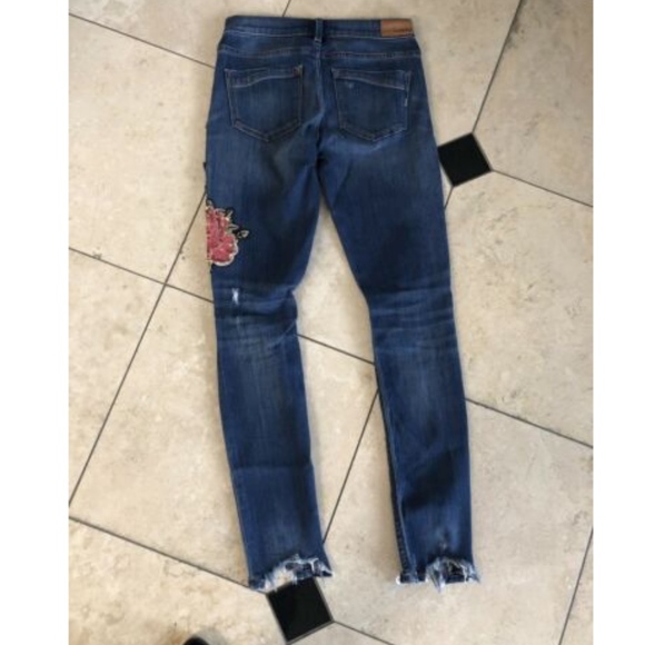 EXPRESS SEQUIN EMBROIDERED STRETCH LEGGINGS OR - Picture 6 of 6